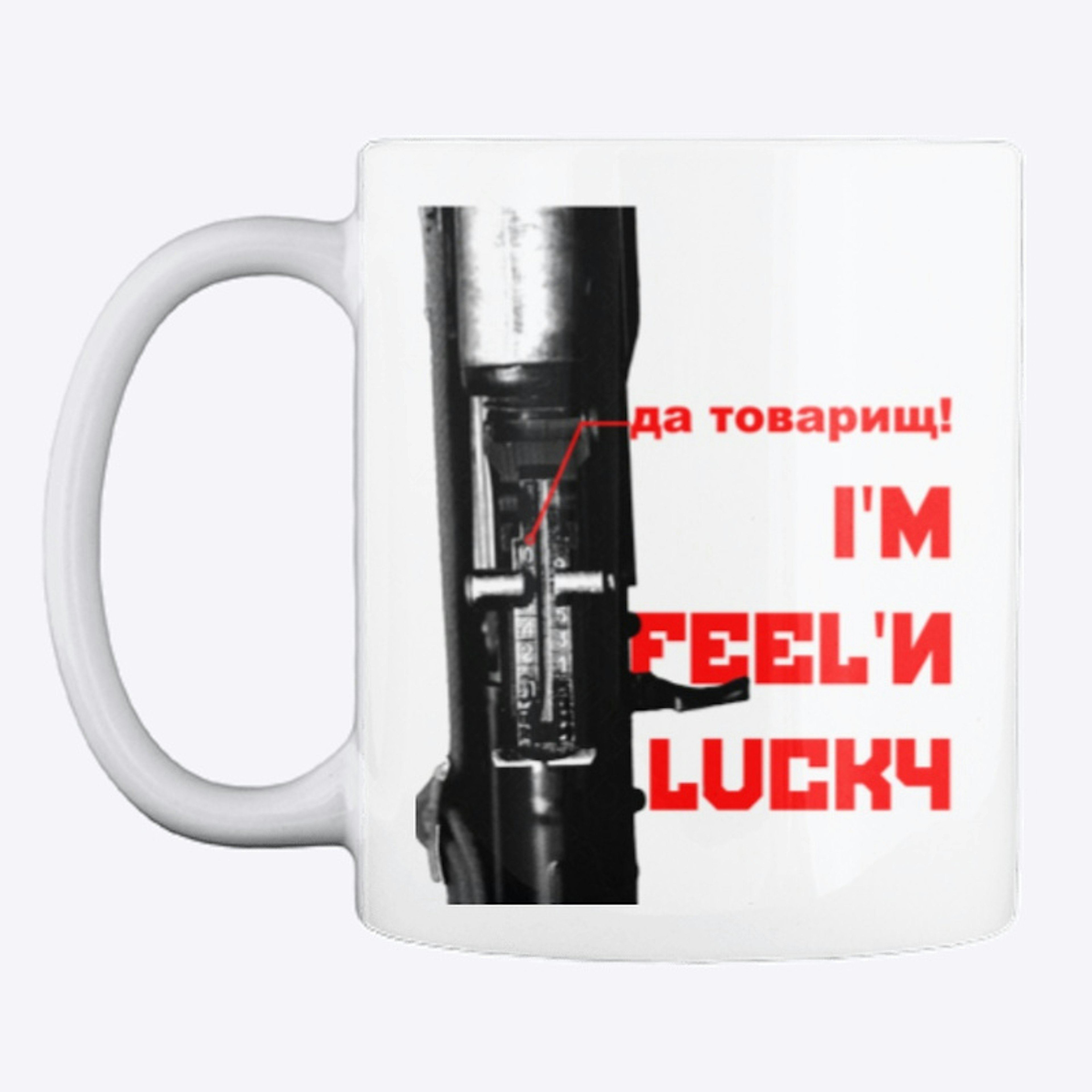 Kalashnikov, "I'm feeling lucky" Mug 1